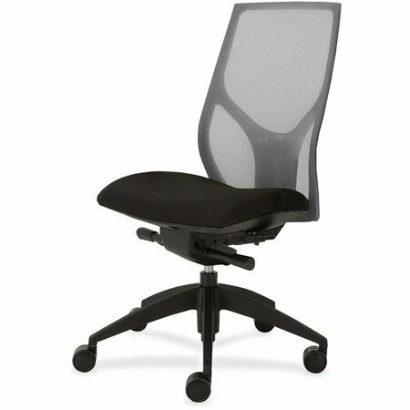 9TO5 SEATING Task Chair, Knee Tilt, Armless, 25inx26inx39-1/2in-46-1/2in, GY/Onyx NTF1460K200M201